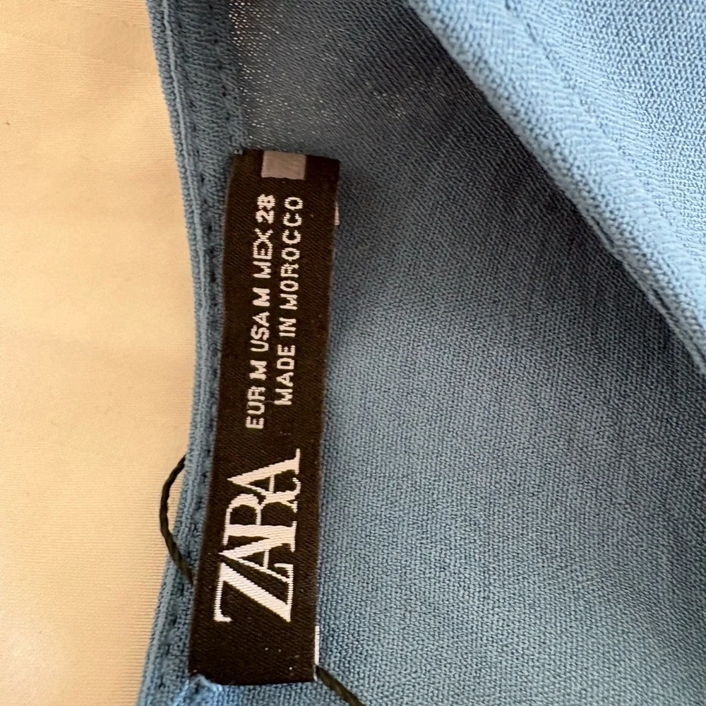 Zara Teal Maxi Dress with Tie Waist - Picture 7 of 7